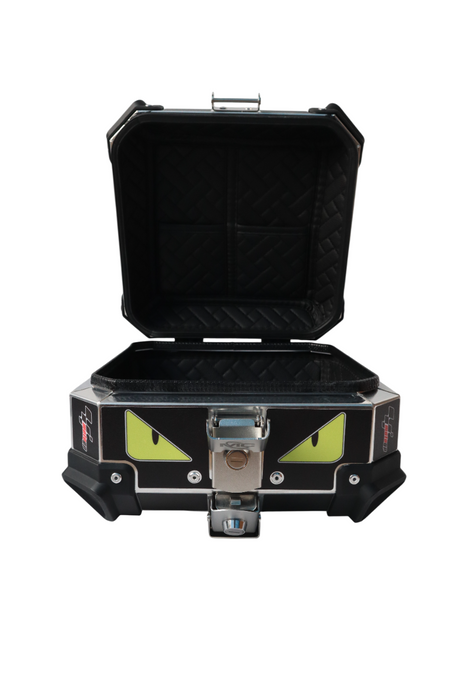Aluminium 15 Litres Graphic Black Moto GP Top Box