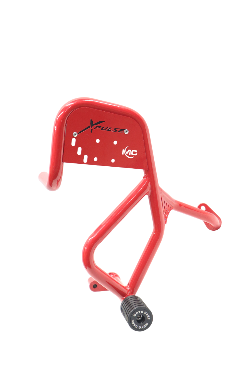 Crash Guard With Dual Sliders For Hero Xpulse 210 (Red)