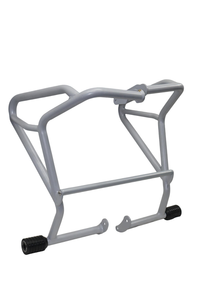 CRASH GUARD WITH DUAL SLIDERS (SILVER) FOR V STROM