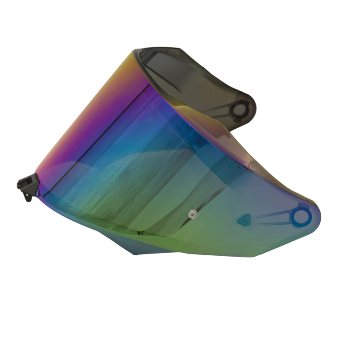 Spare Visor for KYT TT REVO Helmets (Iridium Rainbow)