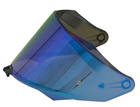 Spare Visor for KYT R2R Pro Helmets (Iridium Blue)