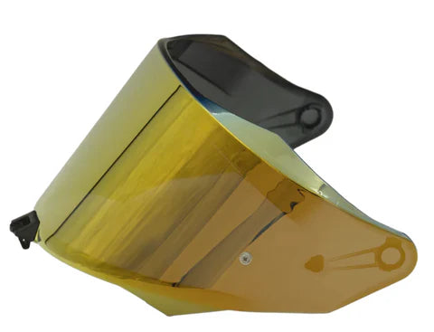 Spare Visor for KYT R2R Pro Helmets (Iridium Gold)