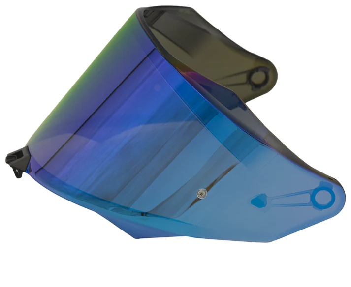 Spare Visor for KYT TT REVO Helmets (Iridium Blue)