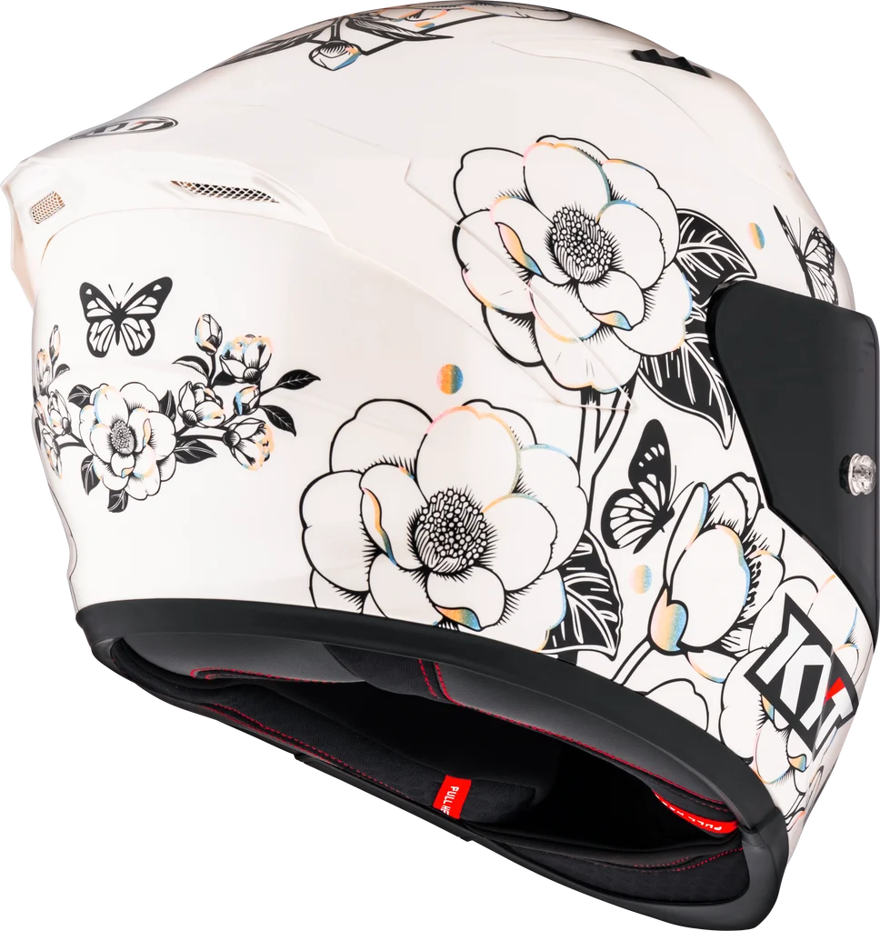 KYT STRIKER SV Tea Flower Gloss White