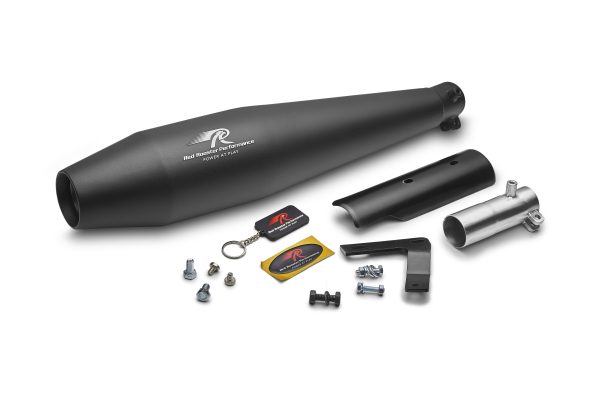 Pegasus Black Matte Motorcycle Exhaust for Honda H’ness CB350