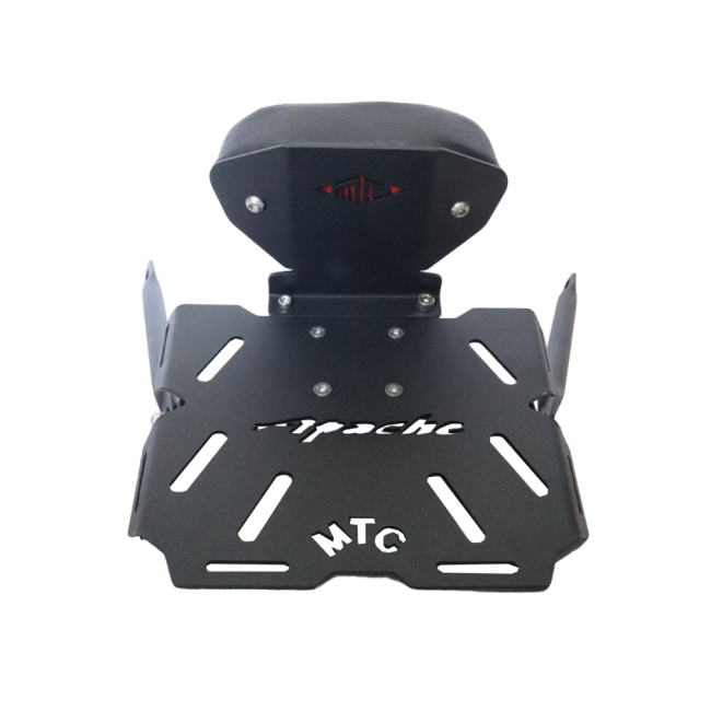 Plate Carrier with Backrest for TVS Apache RTR 200 2