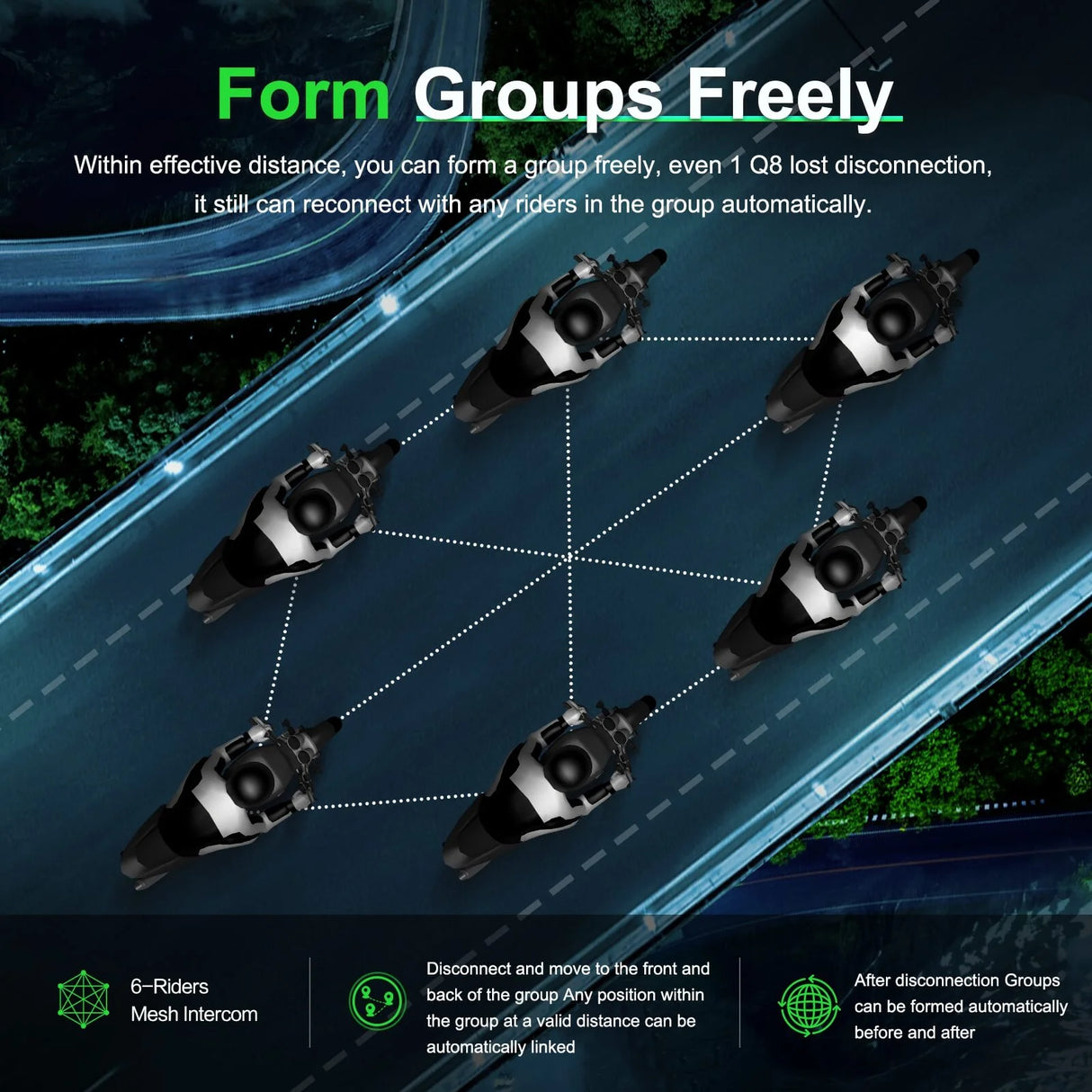 EJEAS VNetphone Q8 Mesh Intercom