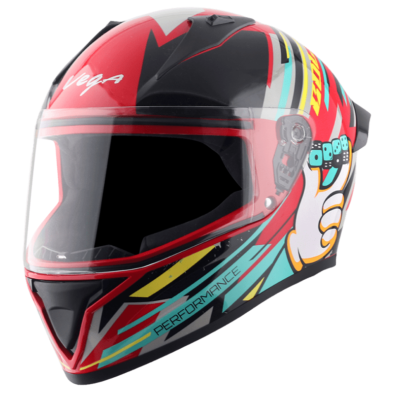 Bolt Dice Helmet - Black Red