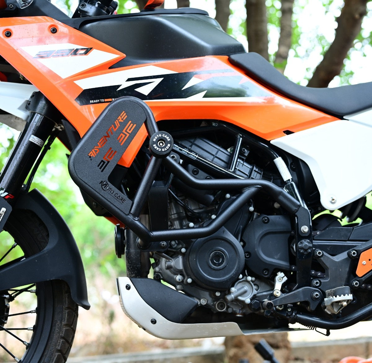 Type 2 (Orange)- Crash Guard With Dual Sliders For 2025 KTM Adventure 250/390