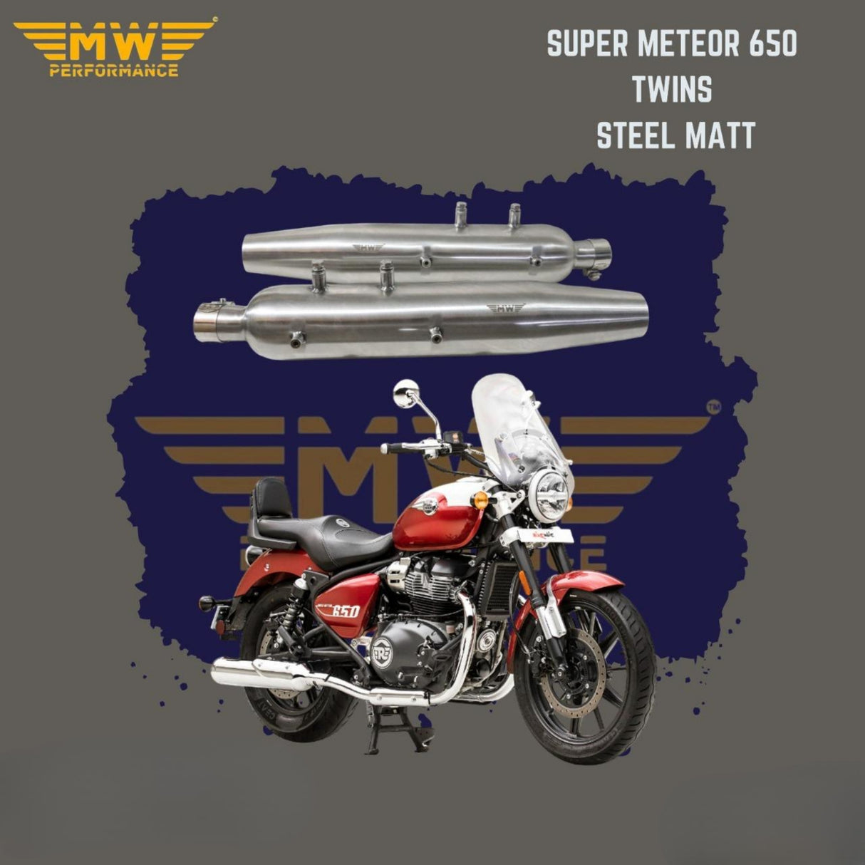 Super Meteor 650 Twins Steel Matt