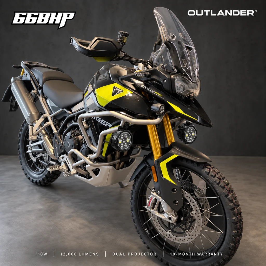66BHP OUTLANDER 3.5" DUAL PROJECTOR LED AUXILIARY LIGHT WITH DRL | 110W | 12,000 LUMENS | IP68 WATERPROOF