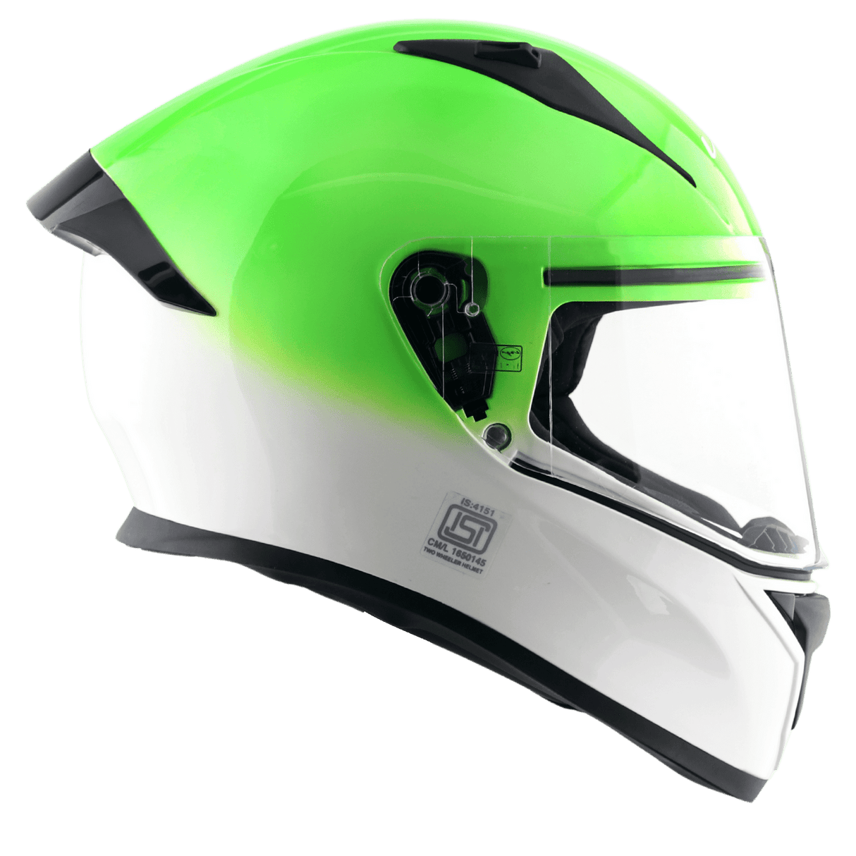 Bolt Dual Color Helmet - White Green