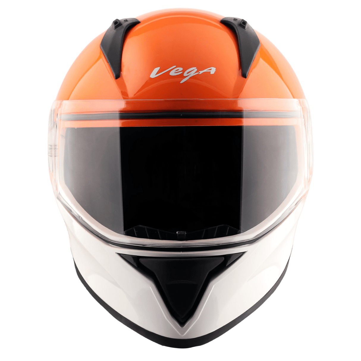 Bolt Dual Color Helmet - White Orange