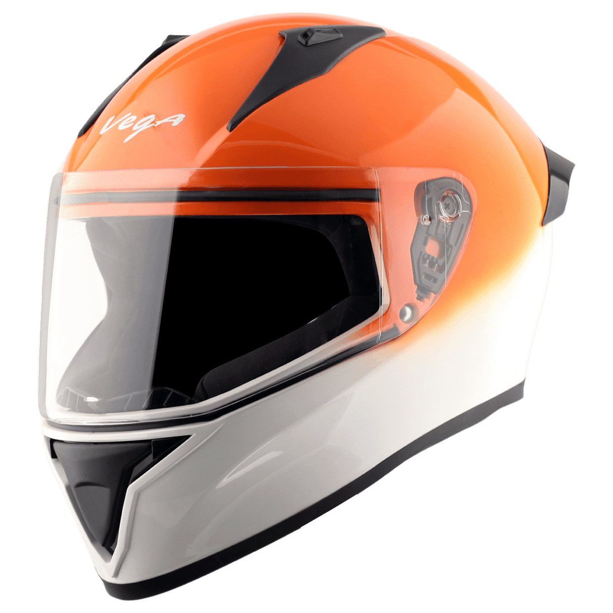 Bolt Dual Color Helmet - White Orange