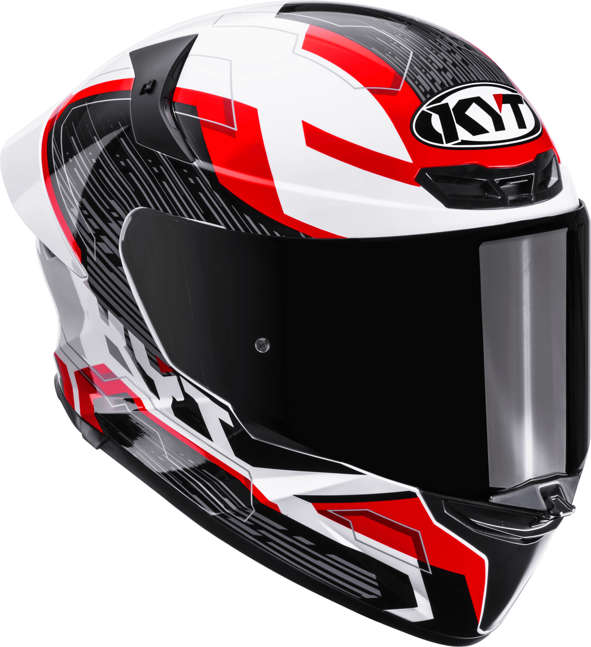 KYT TT-Revo Speeding White Red