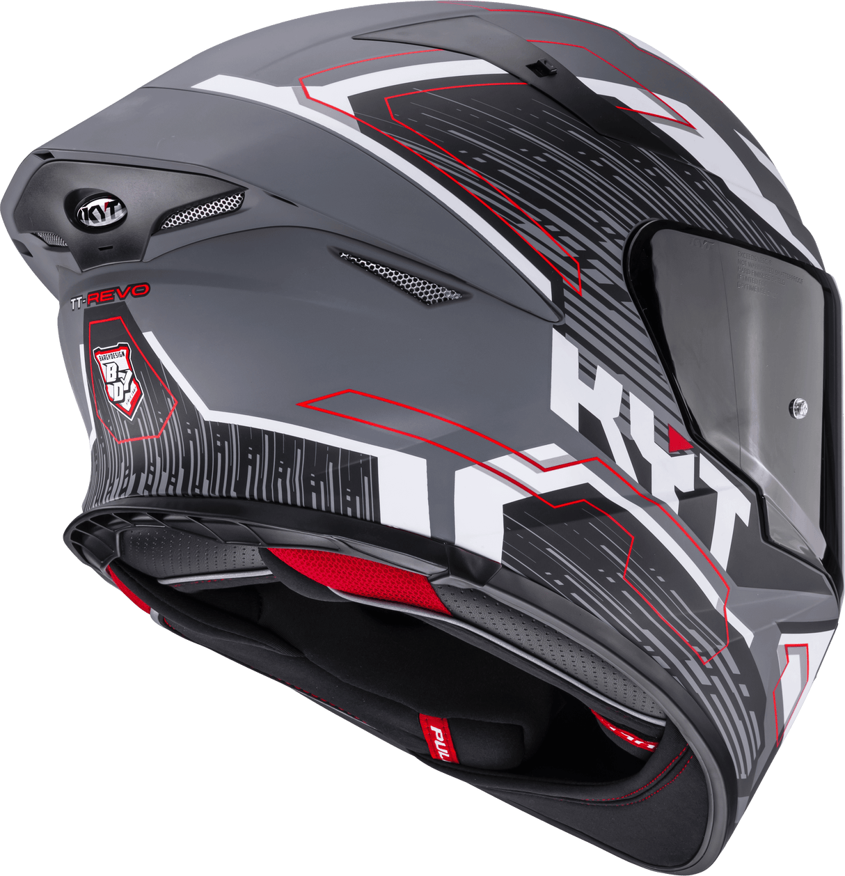 KYT TT-Revo Speeding Matt Grey