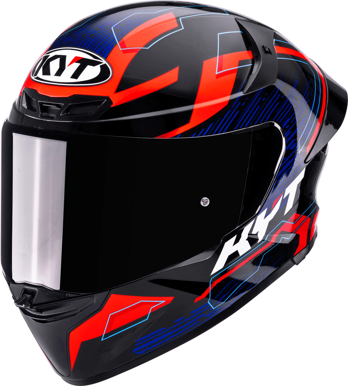 KYT TT-Revo Speeding Black Red Blue