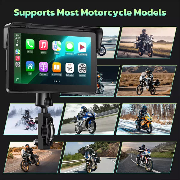 C7 7-inch HD Screen for Motorcycle CarPlay & Android Auto