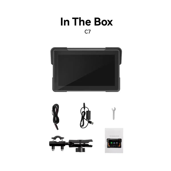 C7 7-inch HD Screen for Motorcycle CarPlay & Android Auto