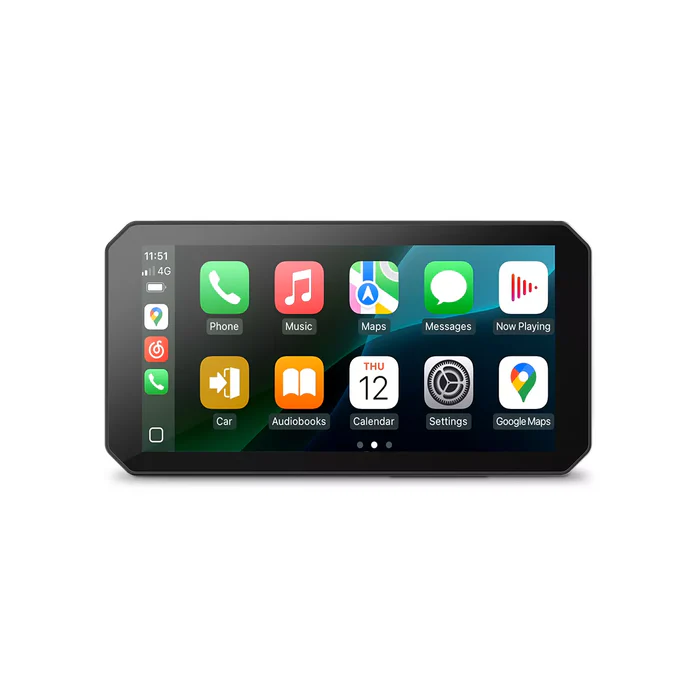 C9 Pro Max Motorcycle Front & Rear Camera with Wireless CarPlay