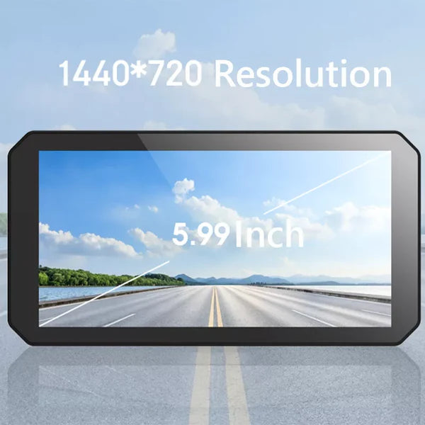 C9 Pro Max Motorcycle Front & Rear Camera with Wireless CarPlay