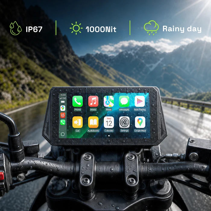 AOOCCI D6A 6.1" Ultra-Wide Smart Display with 77GHz Radar BSD & TPMS | 2K Dual Dash Cam