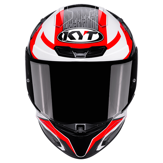 KYT TT-Revo Speeding White Red
