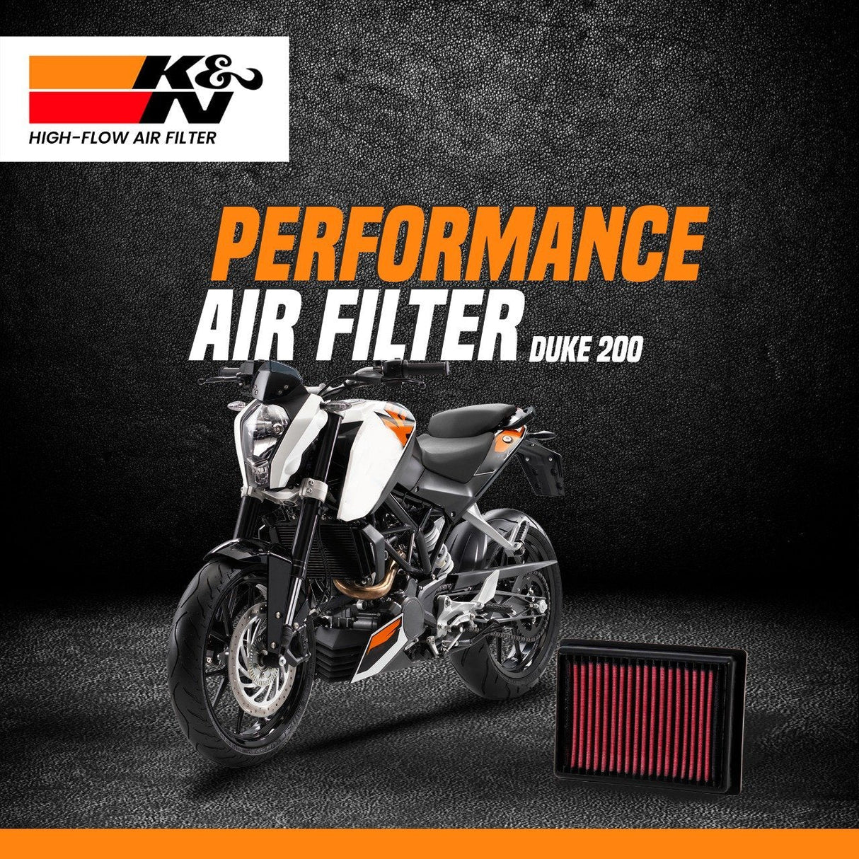 KTM Duke 200 K&N Air Filter (BS4)