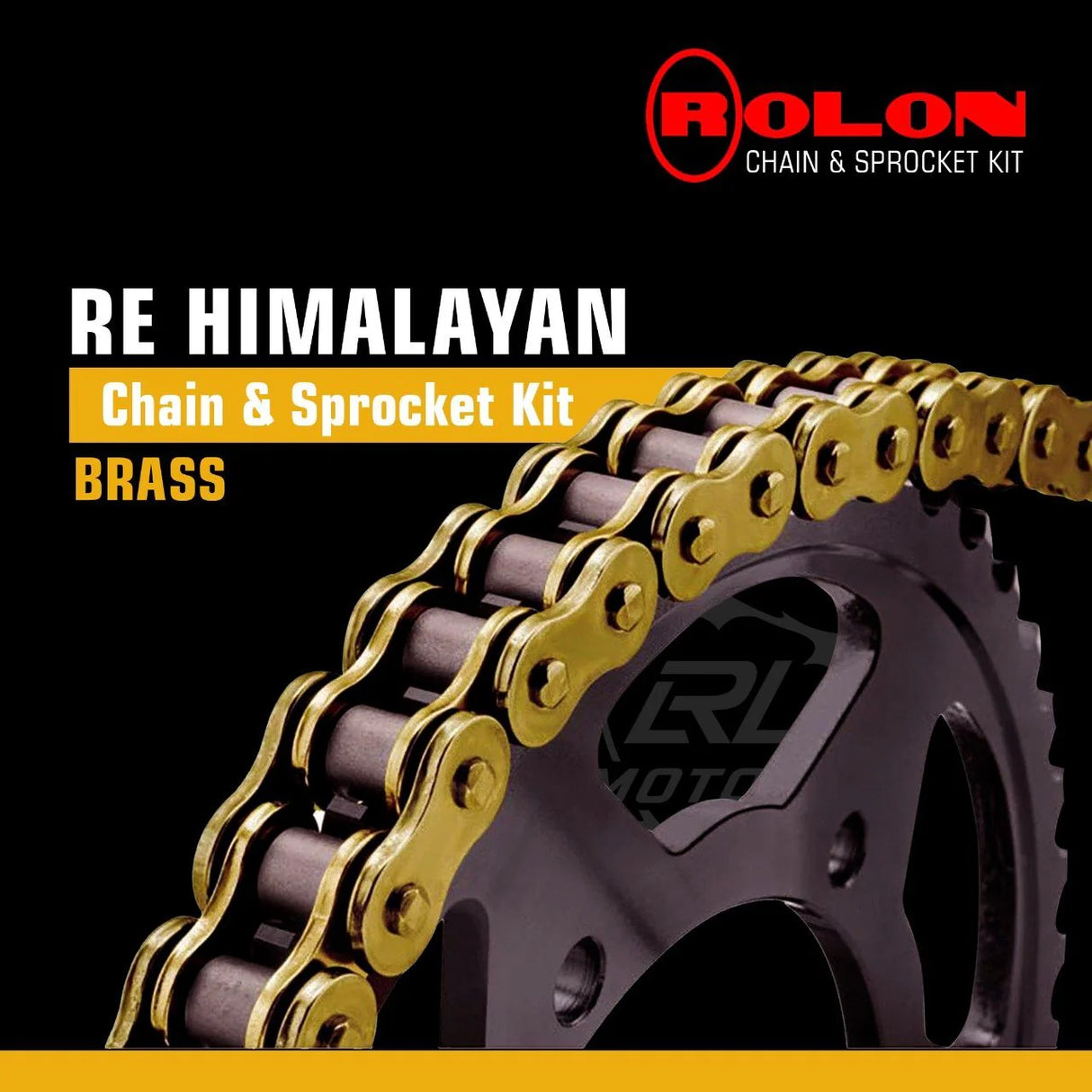 Royal Enfield Himalayan 411 Rolon Brass Chain & Sprocket Kit