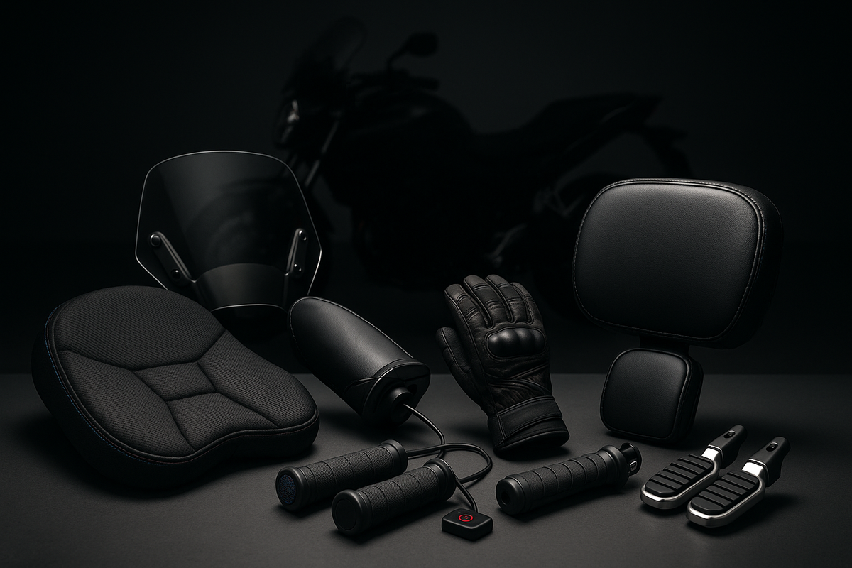 Motorcycle Comfort Accessories: Gear Up for Long Rides – GTR Pitstop