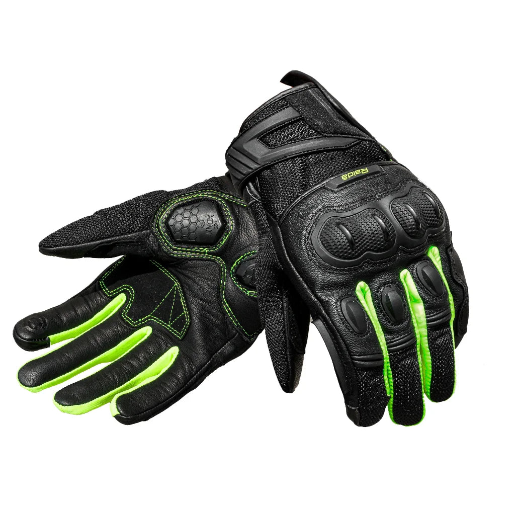 Raida AirWave Motorcycle Gloves  Hi-Viz