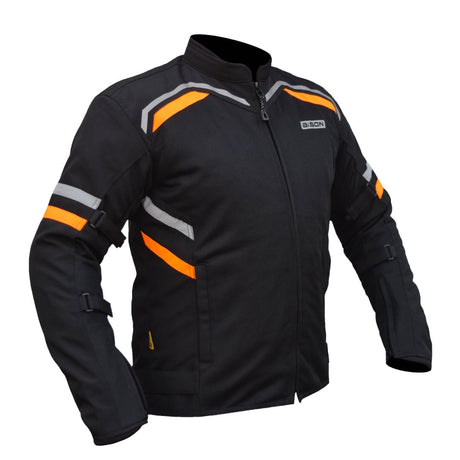 BISON RAPTOR V.2 – BLACK HI-VIZ ORANGE JACKET