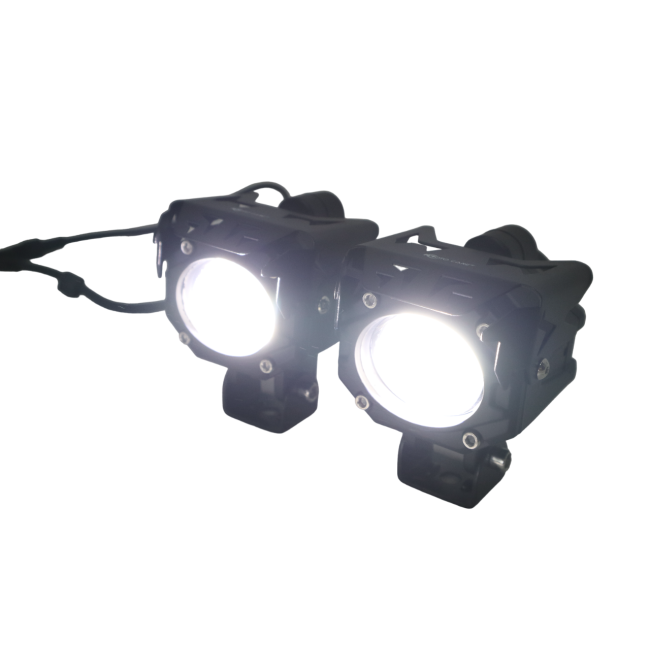 SINGLE OVAL LENS LED FOG LIGHTS WITH FAN