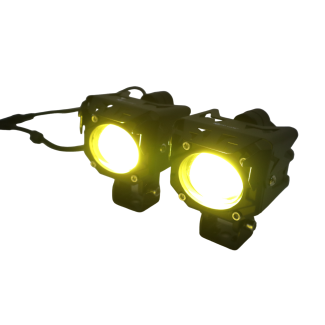 SINGLE OVAL LENS LED FOG LIGHTS WITH FAN