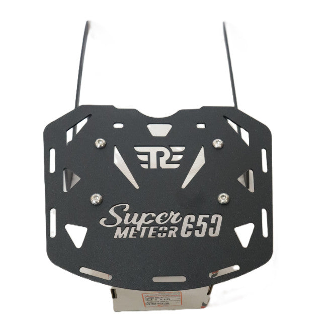 CNC CARRIER WITH PLATE (WITH BIKE LOGO) FOR SUPER METEOR 650