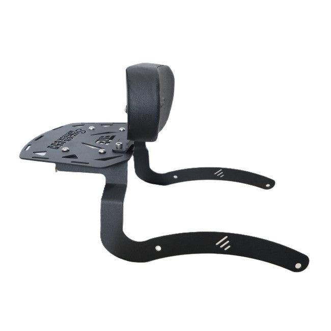 CNC CARRIER PLATE WITH BACKREST (WITH BIKE LOGO) FOR SUPER METEOR 650