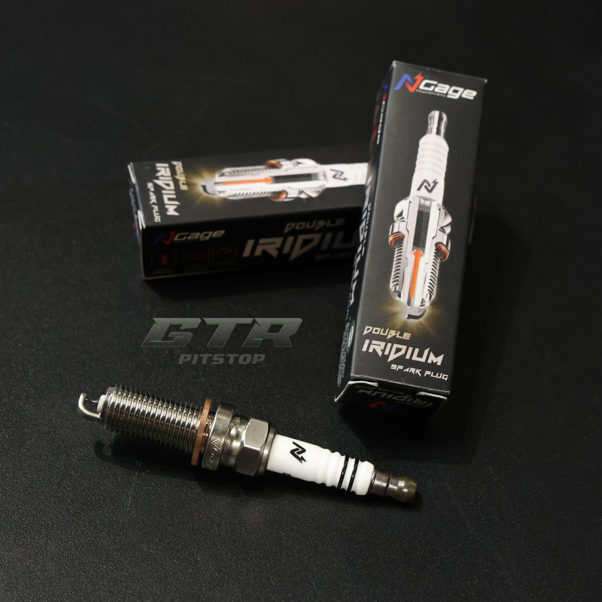 NGage Powerparts Double Iridium Spark Plugs for Bajaj Pulsar 200NS/Pulsar RS200 Triple Spark (Center Plug x1) -VH8RTII-9
