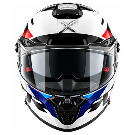 Axor Agera Rush Full Face Helmet With Spoiler (White Red)