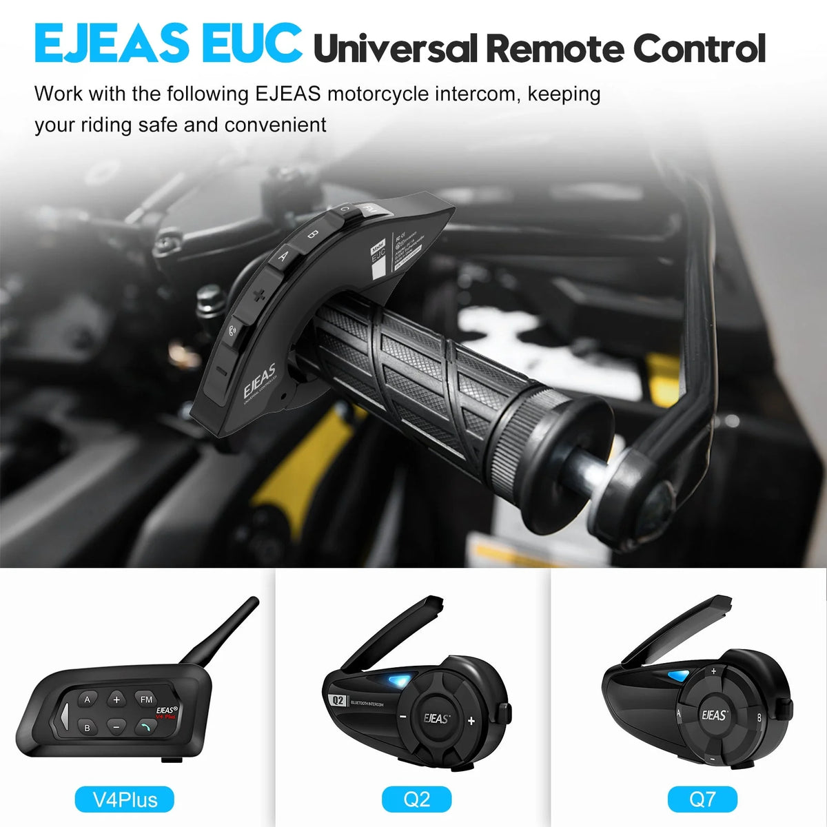 EJEAS EUC Universal Motorcycle Handlebar Remote Controller
