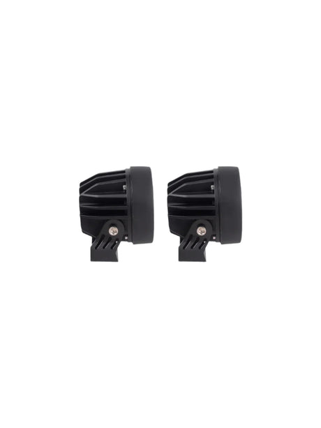 HJG 4 LED Cap Round Pair Foglight With Wireharness