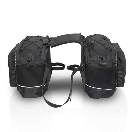 Mustang 50L Saddle Bag with Rain Cover (Black Colour)