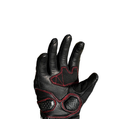 Raida AirWave Motorcycle Gloves  Red