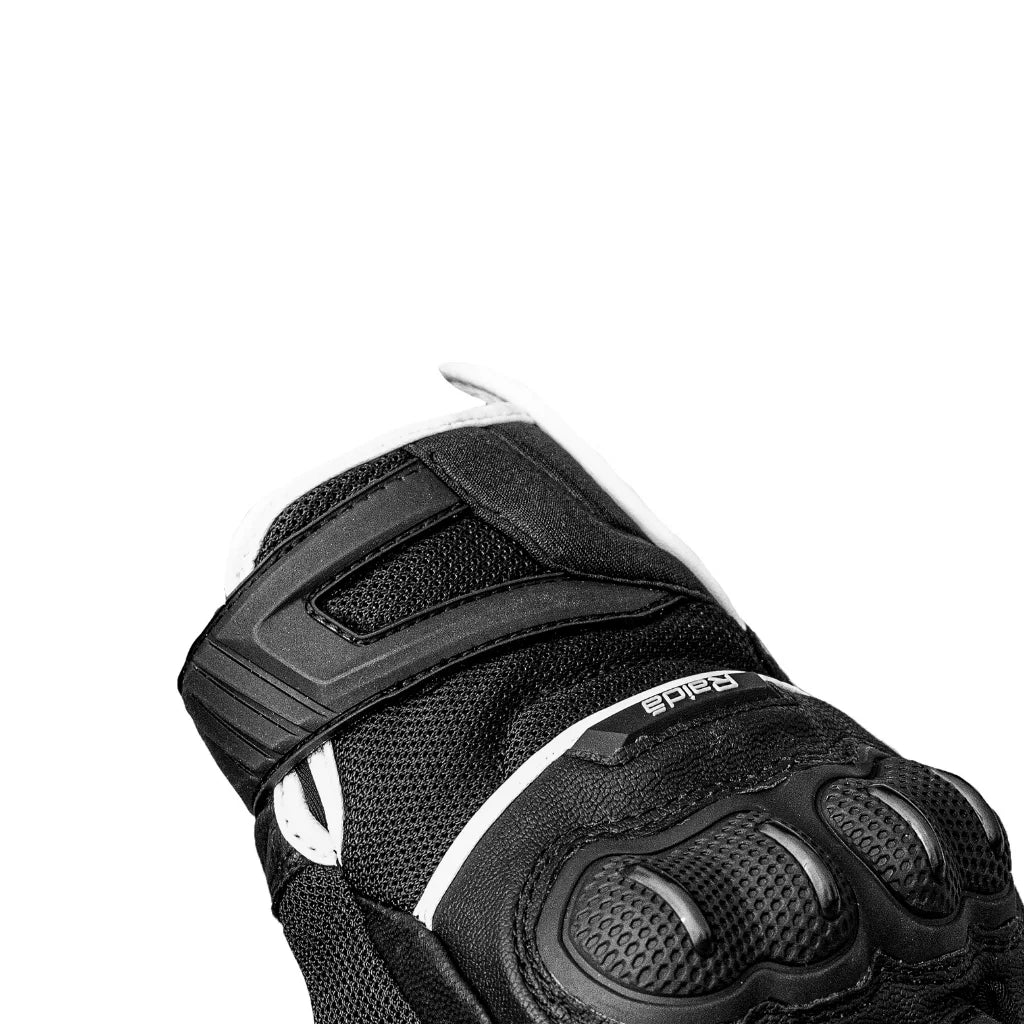 Raida AirWave Motorcycle Gloves  White