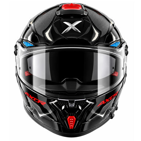 Axor Agera Raiz Full Face Helmet With Spoiler (Black Grey)