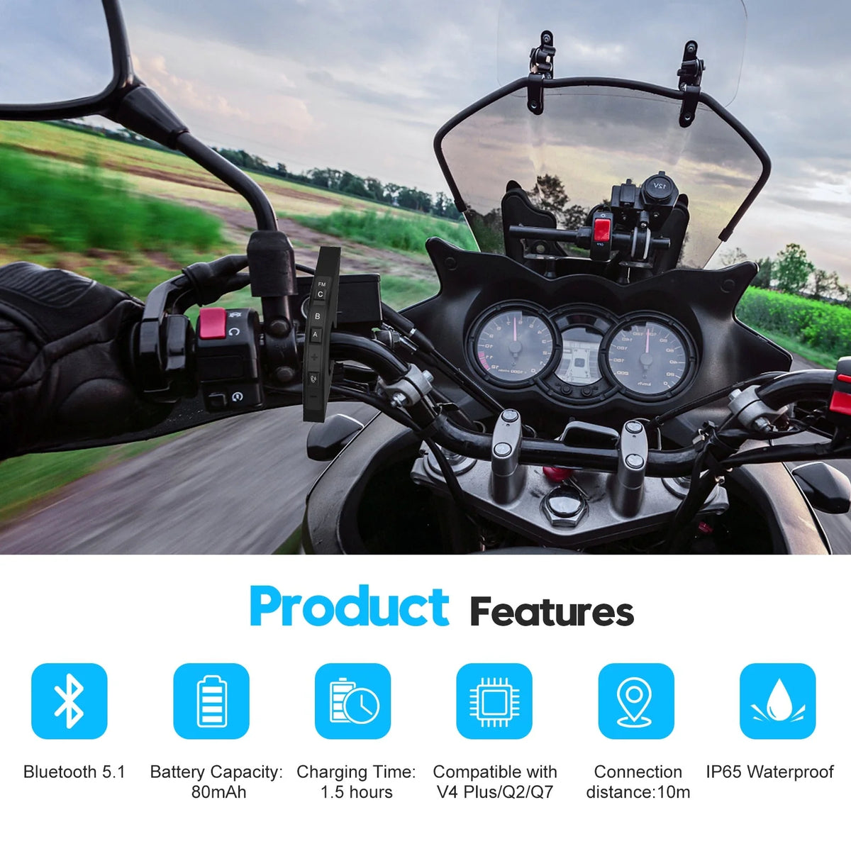 EJEAS EUC Universal Motorcycle Handlebar Remote Controller