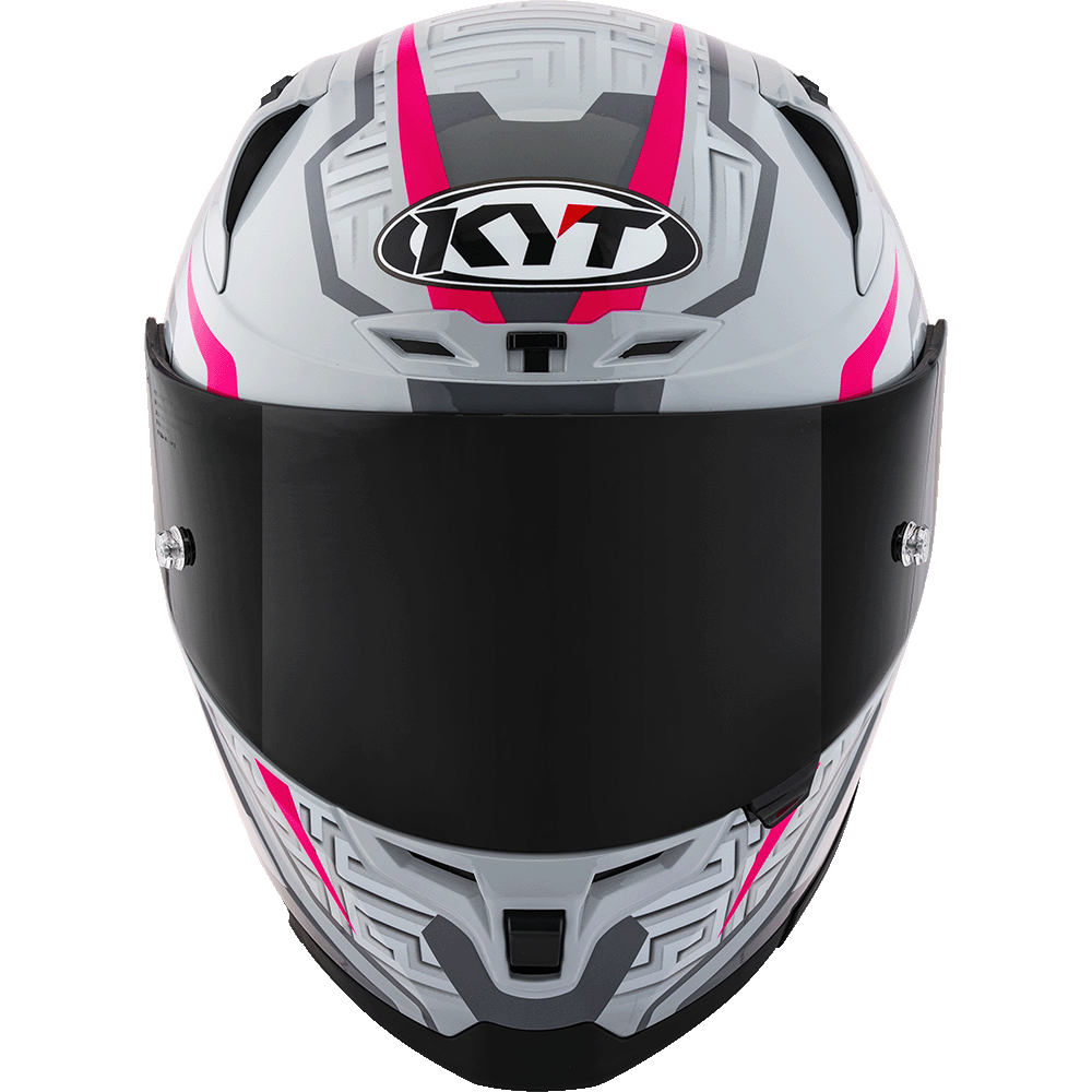 KYT Striker #02 Asphalt Grey Fuxia