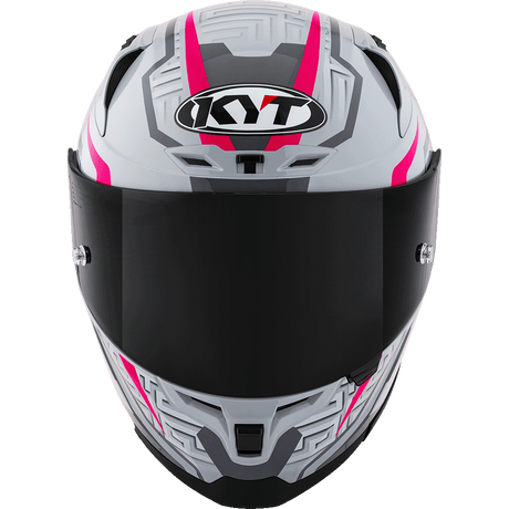 KYT Striker #02 Asphalt Grey Fuxia