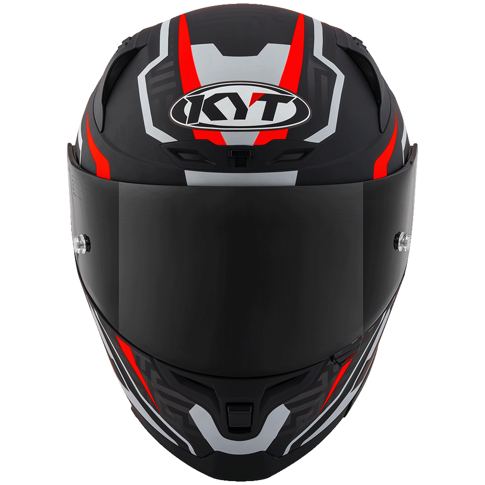 KYT Striker #02 Matt Black Red