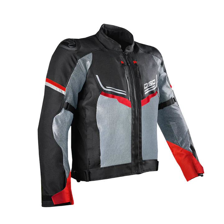 DSG Aire Riding Jacket Black Grey Red