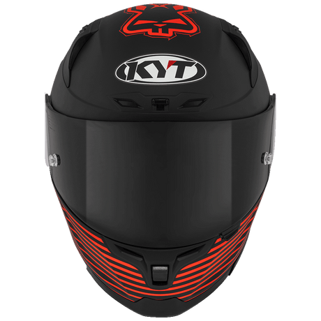 KYT Striker AF37 Livery Matt Black Red